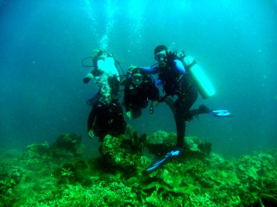 Exploration dive with task force, Linamon waters